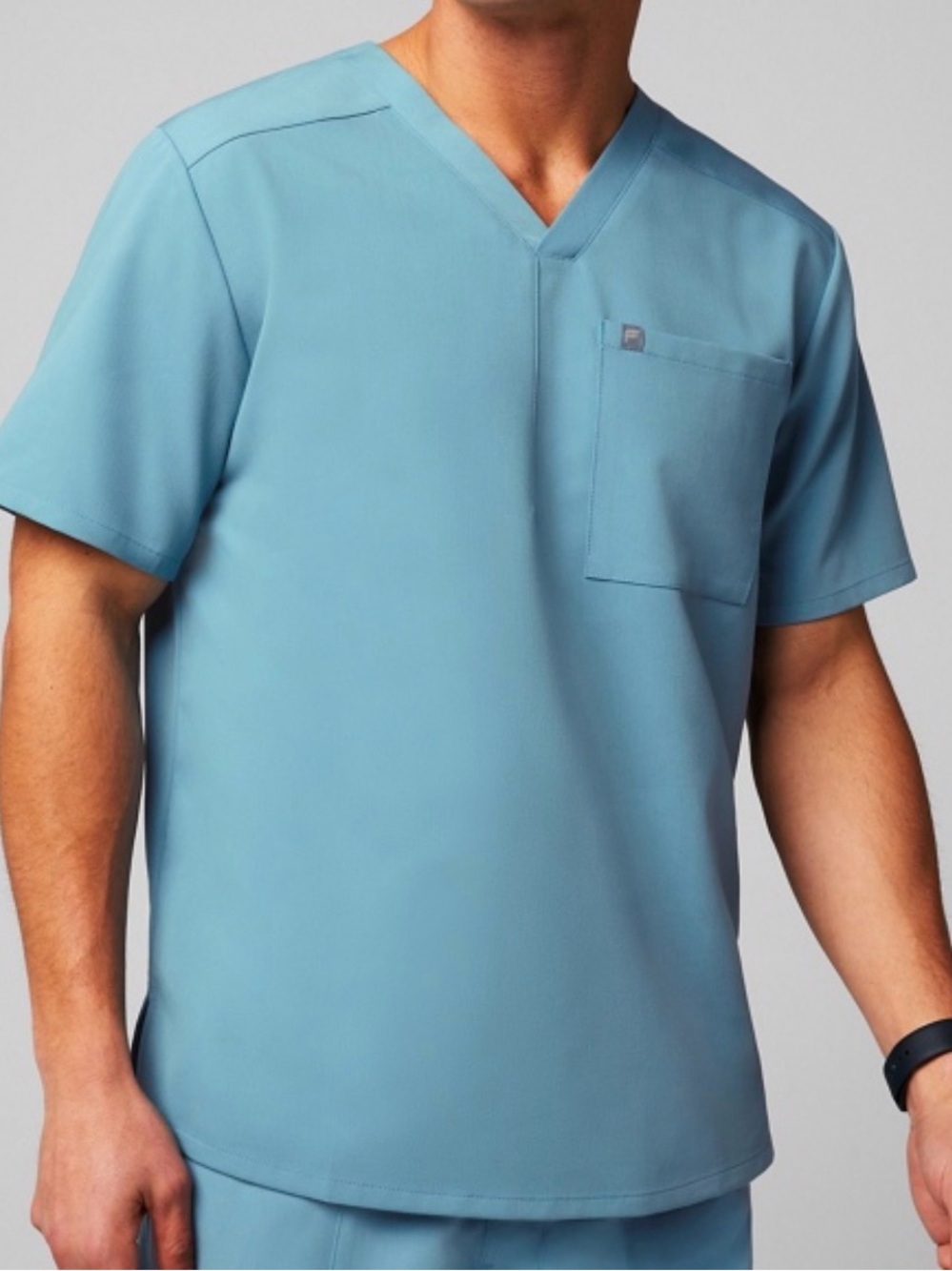 Fabletics V-Neck Medical Scrub Top Size Large